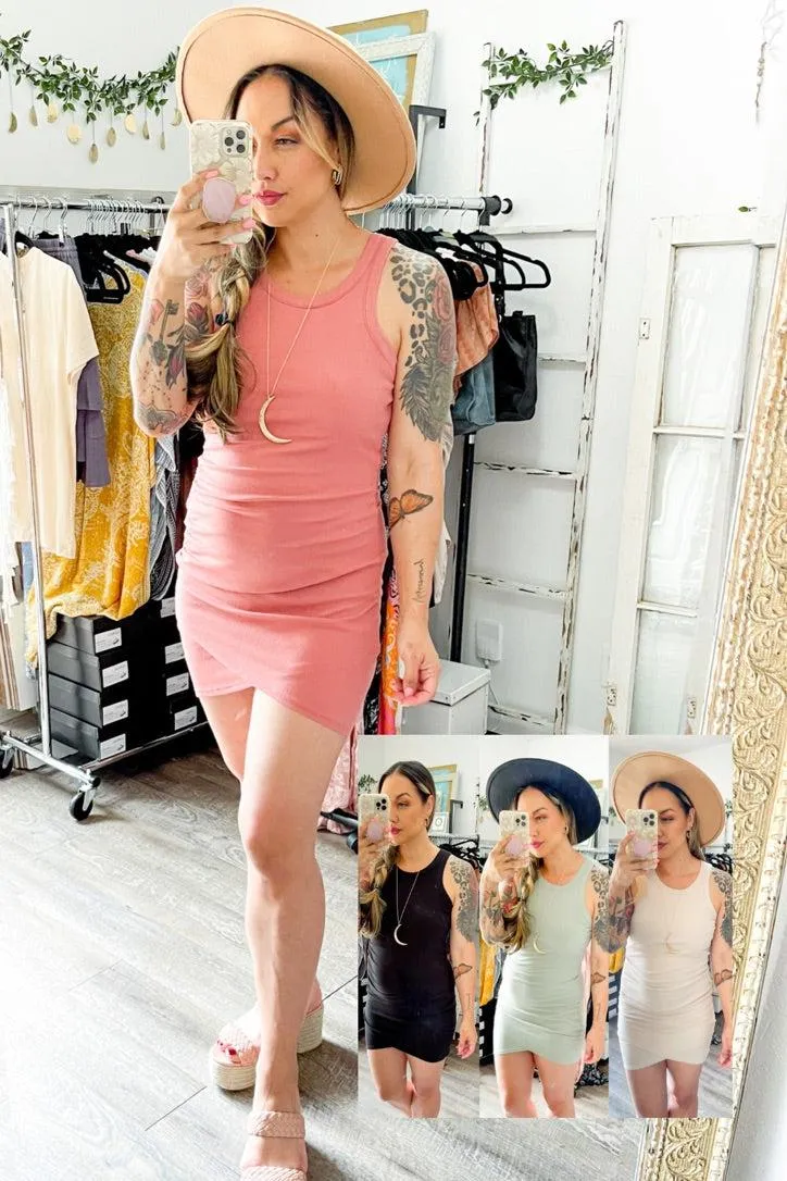 Ribbed Fitted Dress