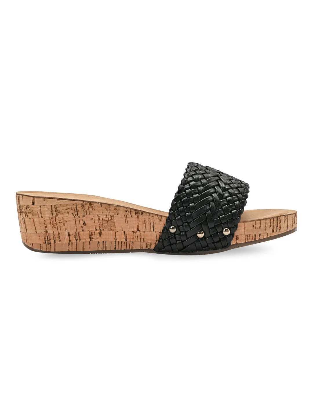 Rocia By Regal Cream Women Woven Slider Wedges