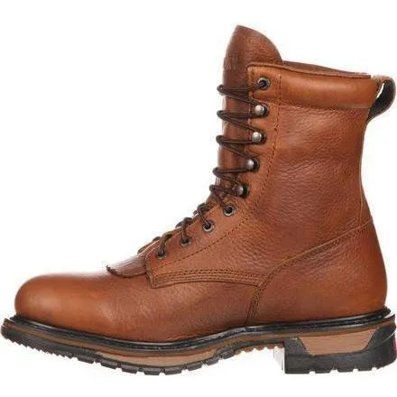 Rocky Men's Original Ride Lacer 9" Waterproof Western Boot - Brown - FQ0002723