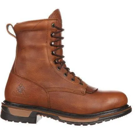 Rocky Men's Original Ride Lacer 9" Waterproof Western Boot - Brown - FQ0002723