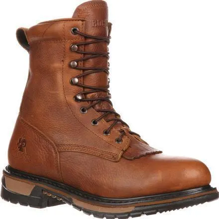 Rocky Men's Original Ride Lacer 9" Waterproof Western Boot - Brown - FQ0002723