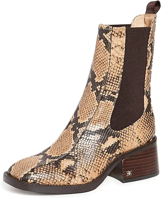 Sam Edelman Women's Dasha Boots, Dark Wheat Multi, 7.5 Medium US