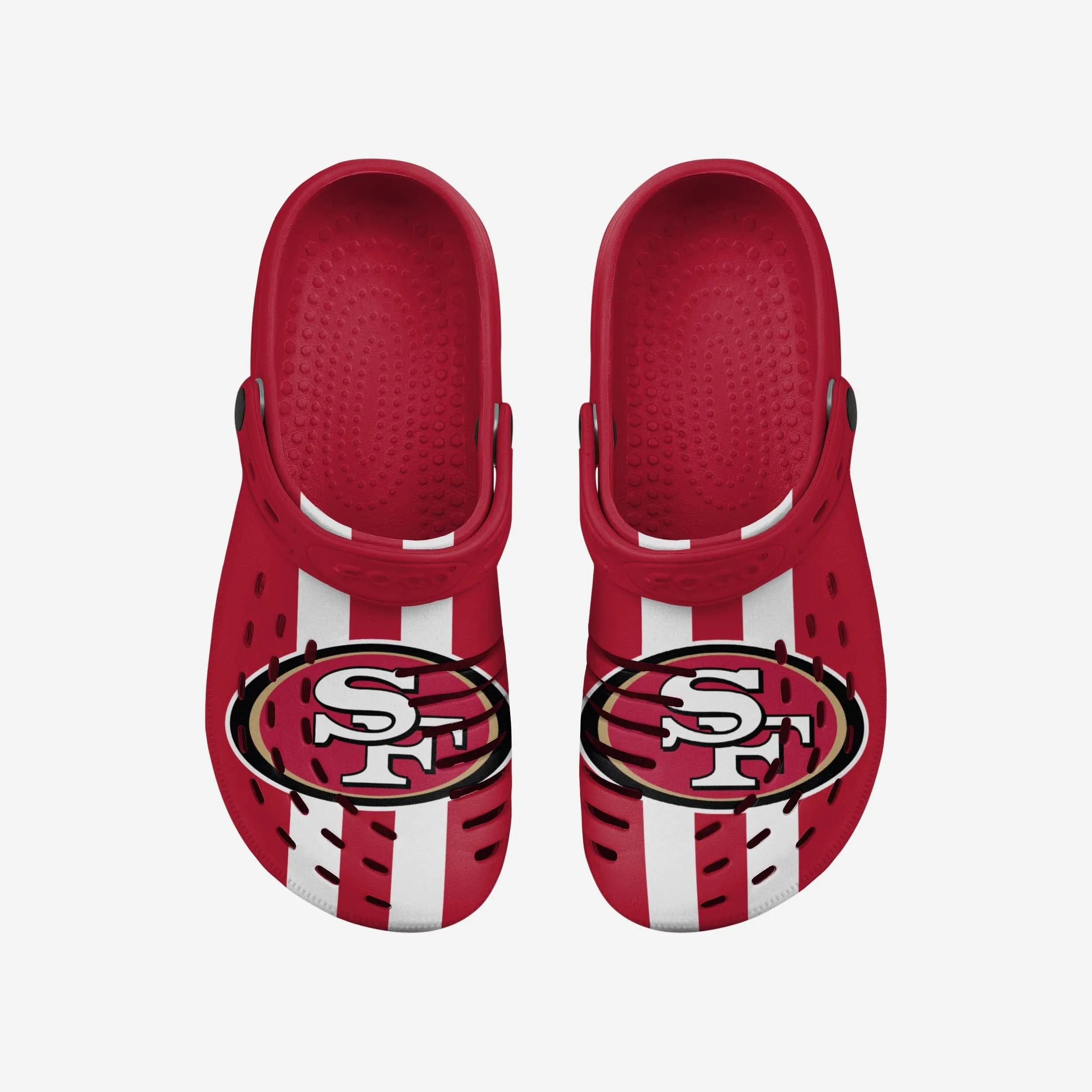 San Francisco 49ers Team Stripe Clog With Strap
