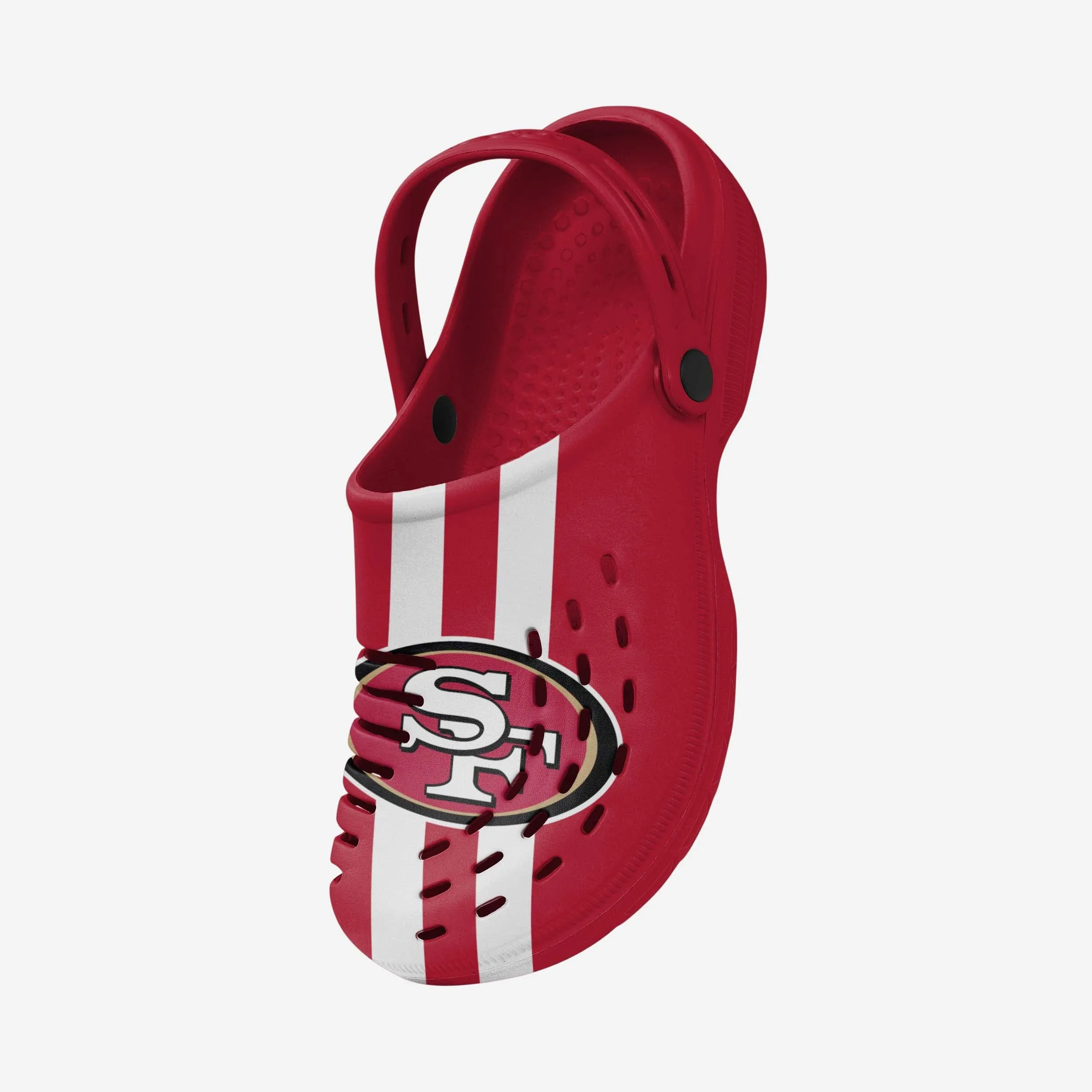 San Francisco 49ers Team Stripe Clog With Strap