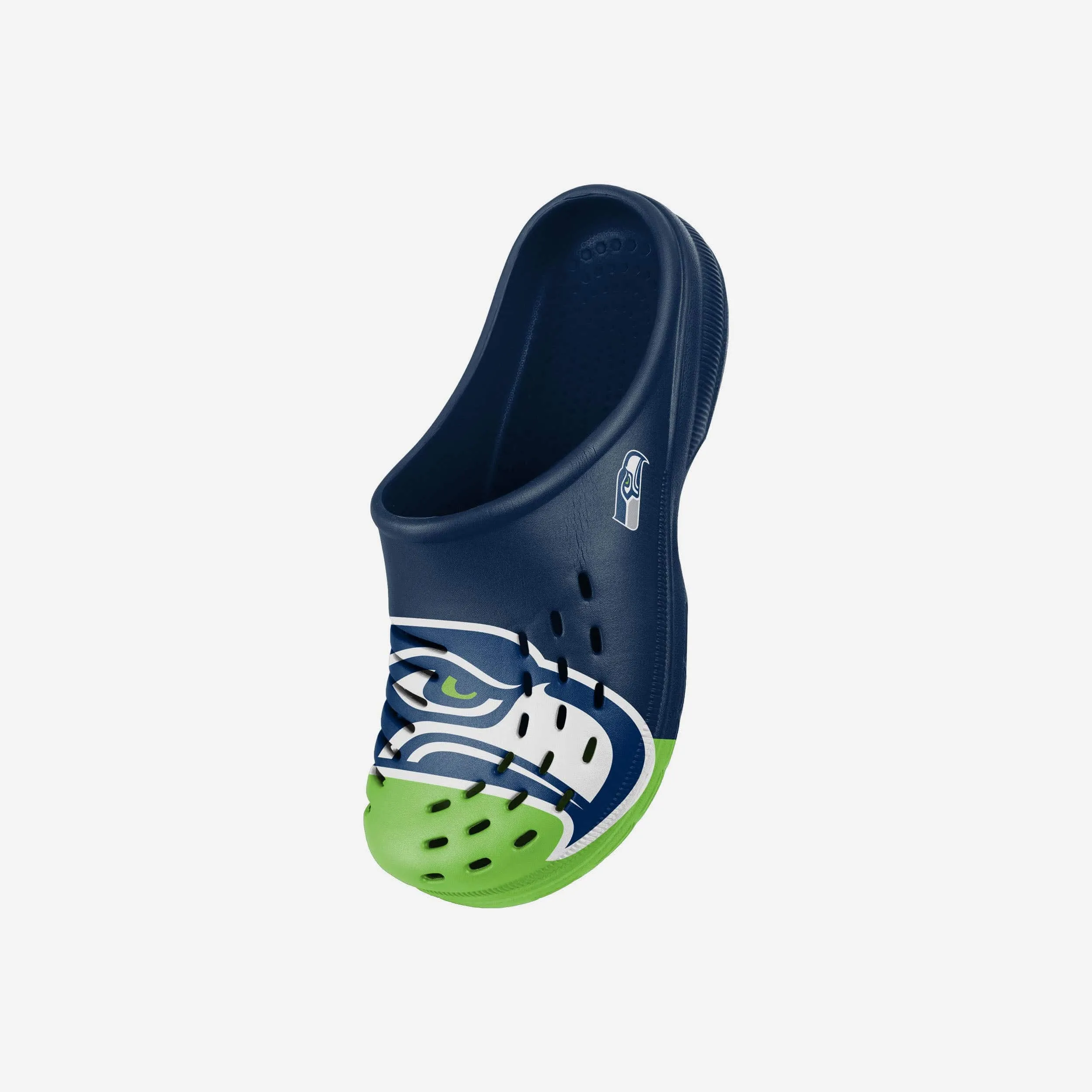 Seattle Seahawks Youth Colorblock Big Logo Clog