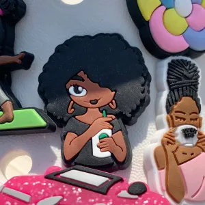 SHOE CHARMS - COFFEE CUTIE
