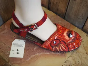 Size 41 Ballerina Sandals - Sienna Birds and Flowers