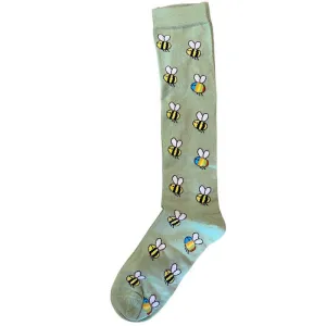 Slugs & Snails Kids Knee Socks - Rain Bee