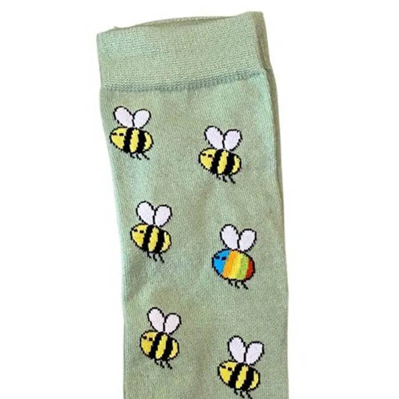 Slugs & Snails Kids Knee Socks - Rain Bee