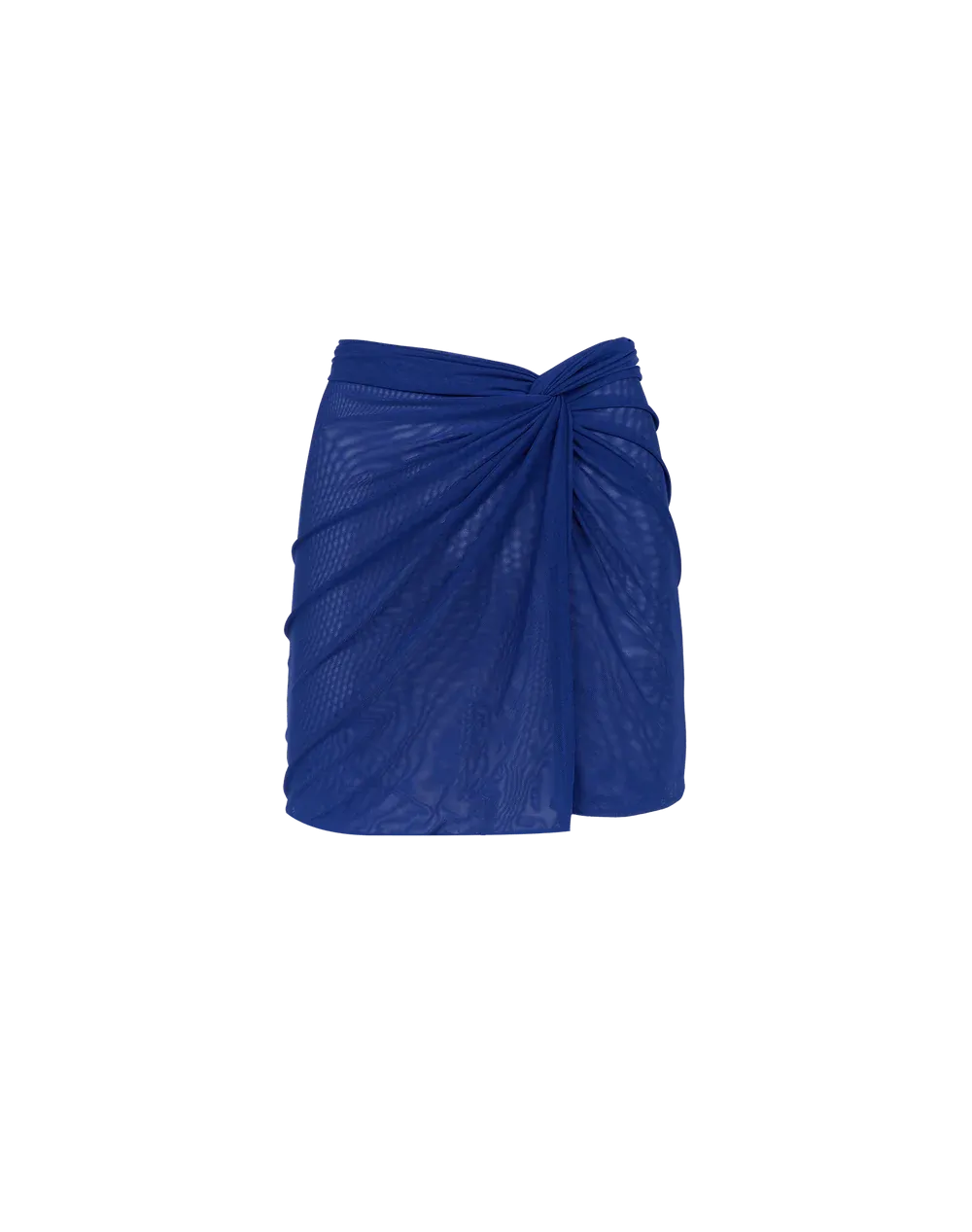 Solid Karen Mini Pareo Skirt Sapphire