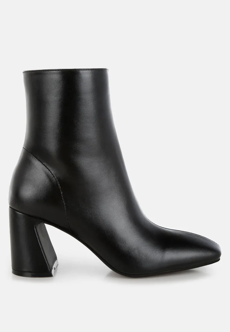 Square Toe Ankle Boots By RUW