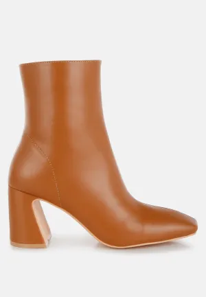 Square Toe Ankle Boots By RUW