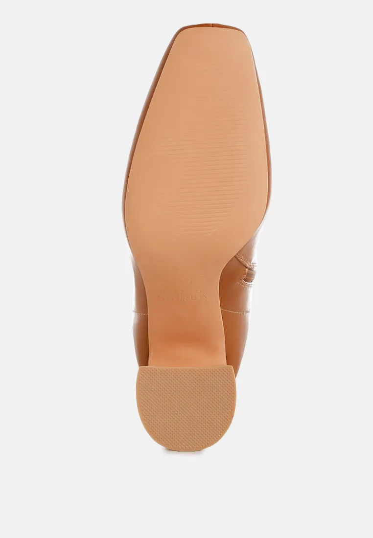 Square Toe Ankle Boots By RUW