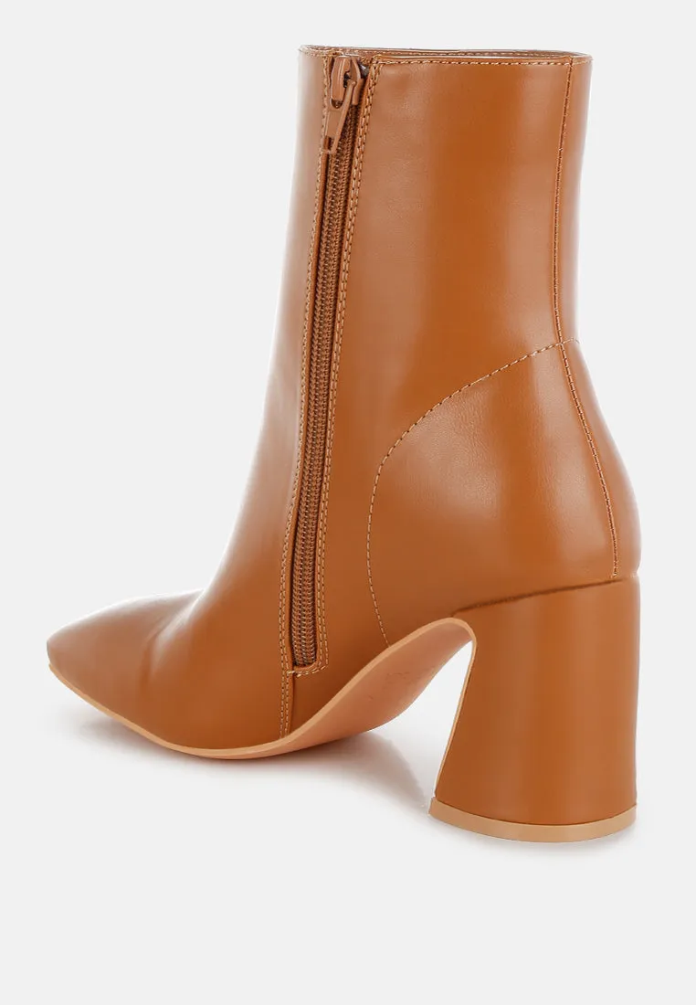 Square Toe Ankle Boots By RUW