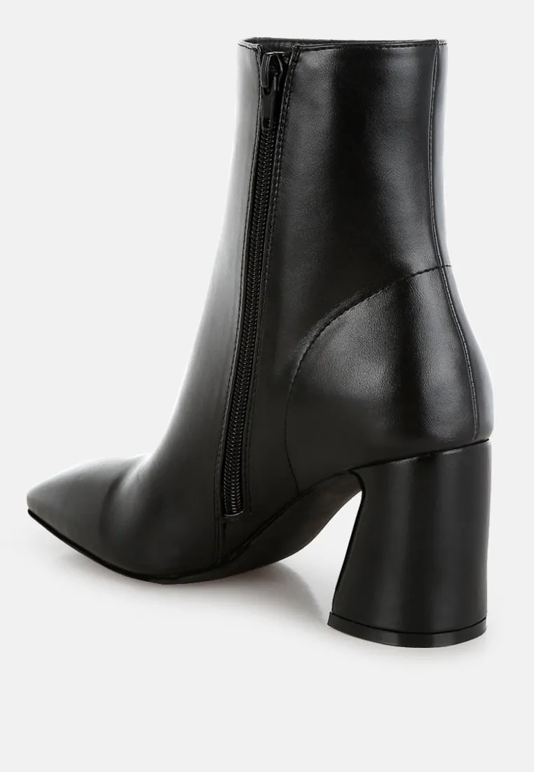 Square Toe Ankle Boots By RUW