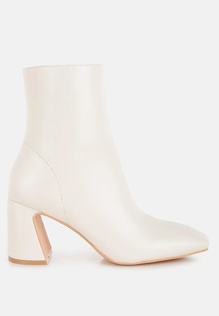 Square Toe Ankle Boots By RUW