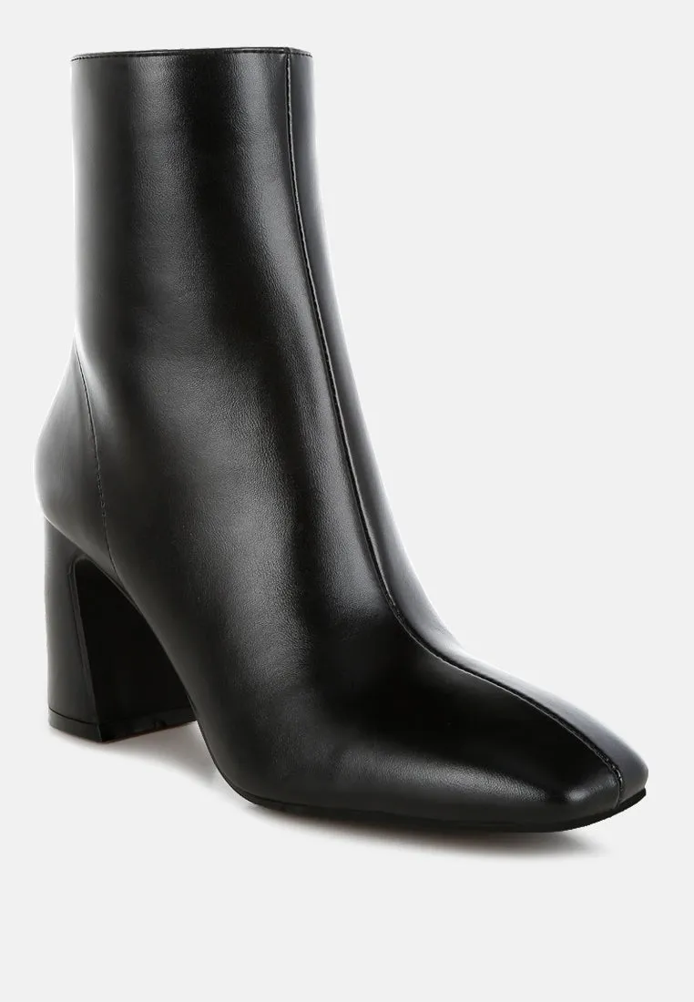 Square Toe Ankle Boots By RUW
