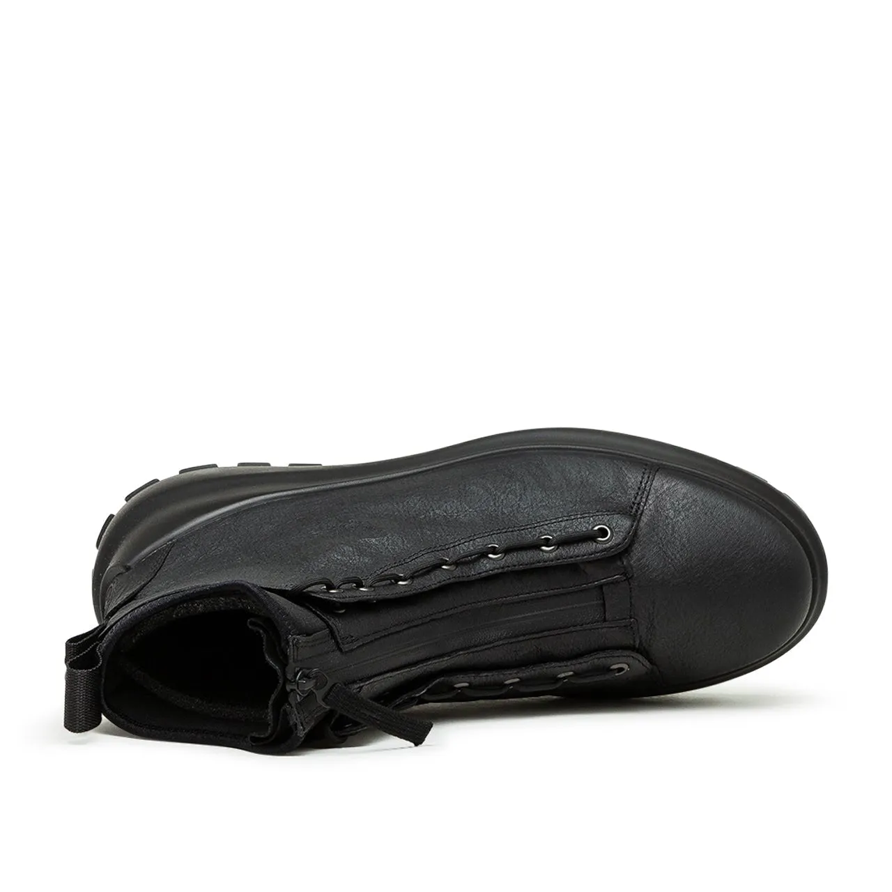 stone island leather boots (black)