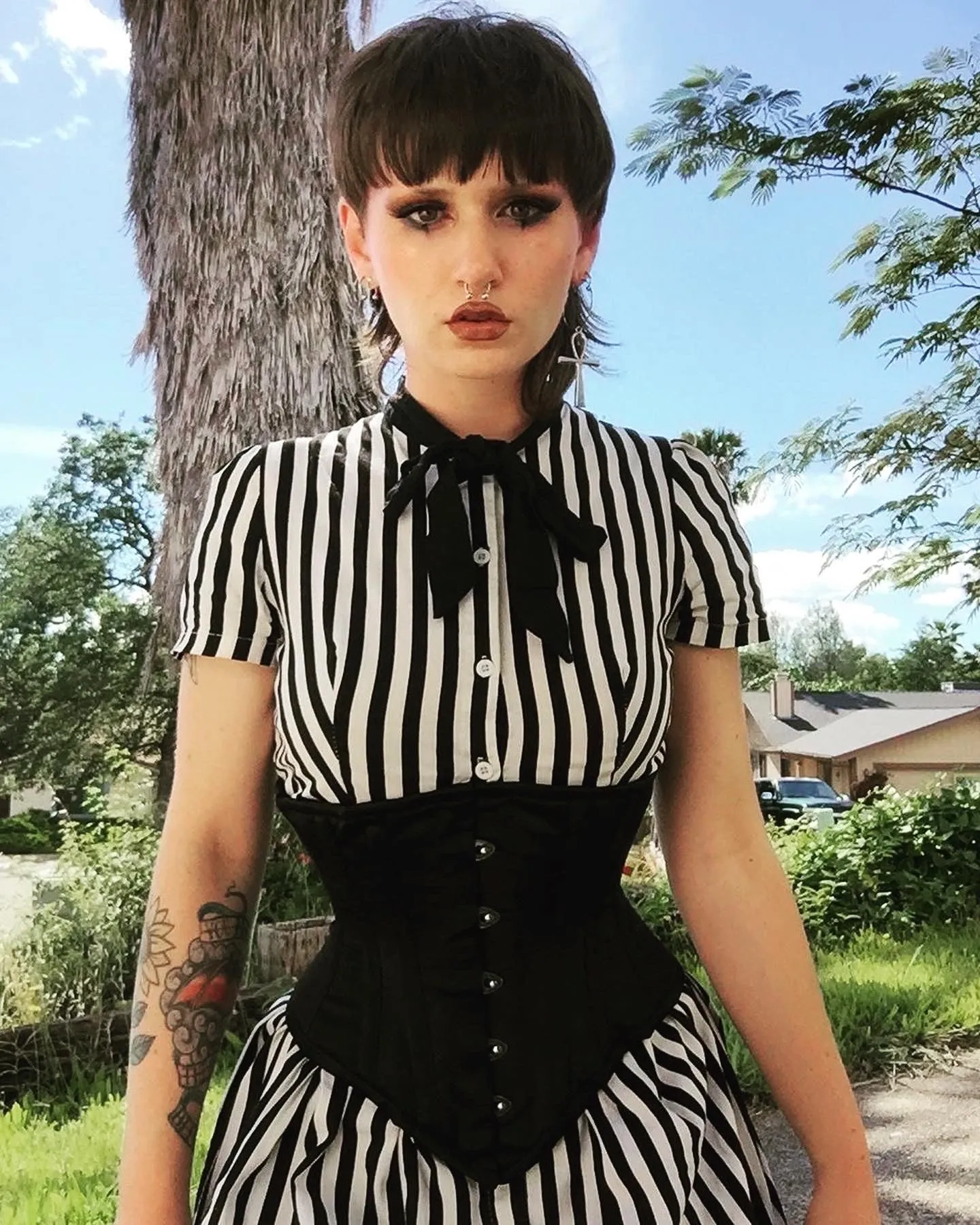 Striped Swingtime Dress
