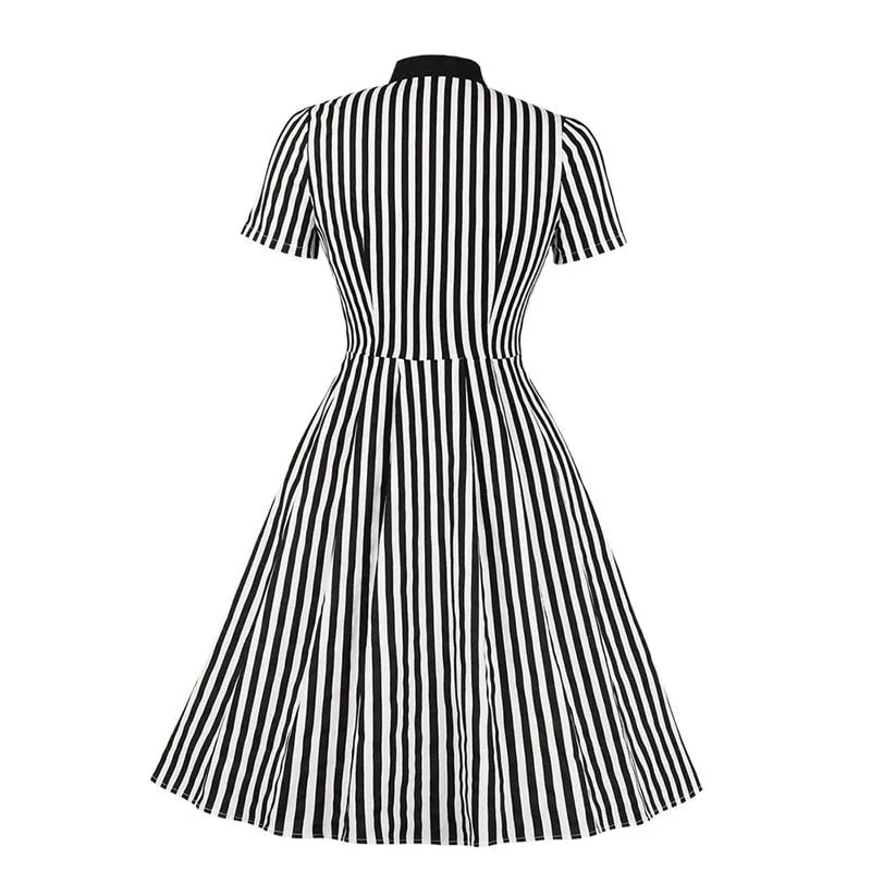 Striped Swingtime Dress