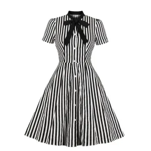 Striped Swingtime Dress