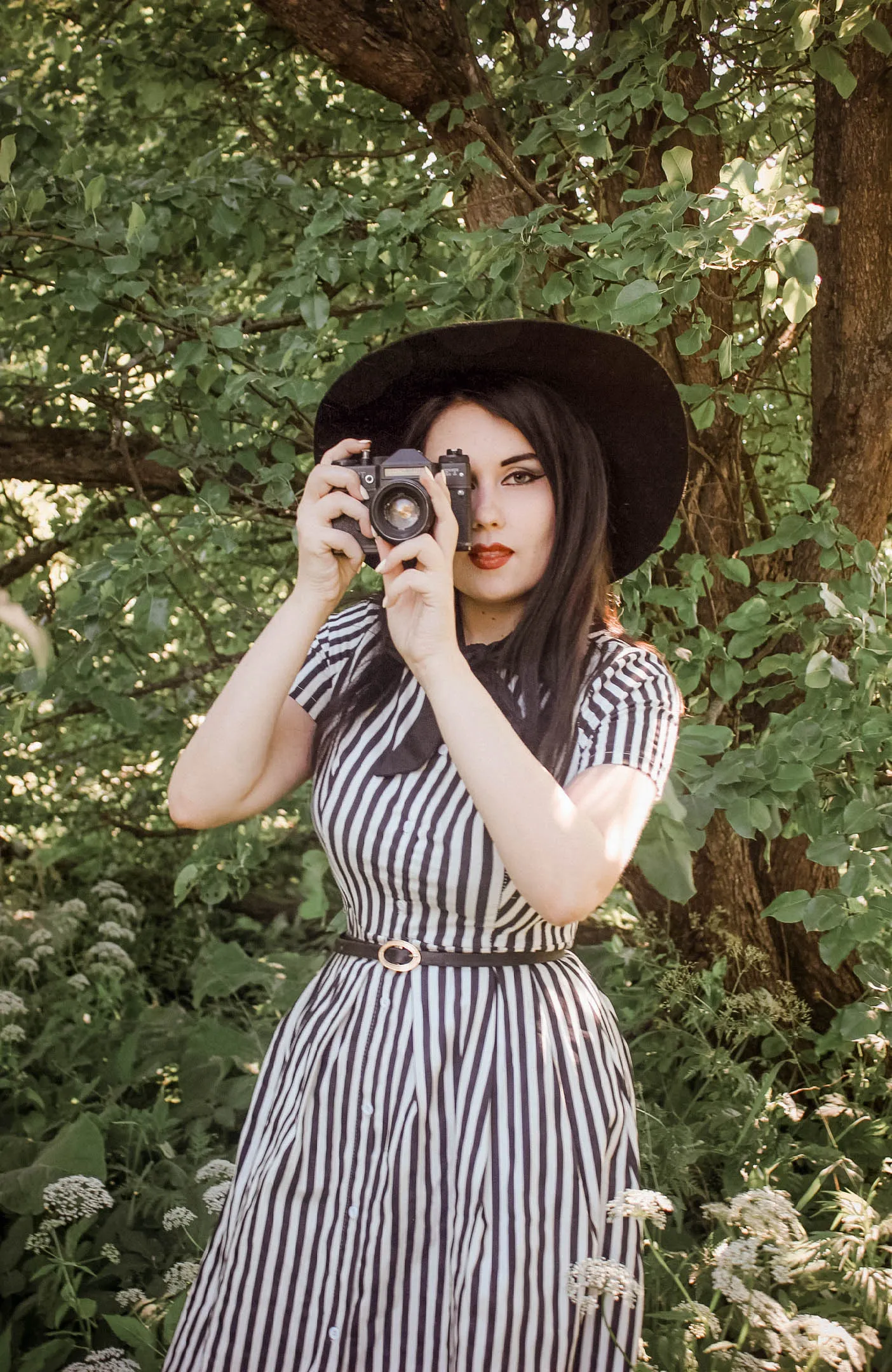 Striped Swingtime Dress