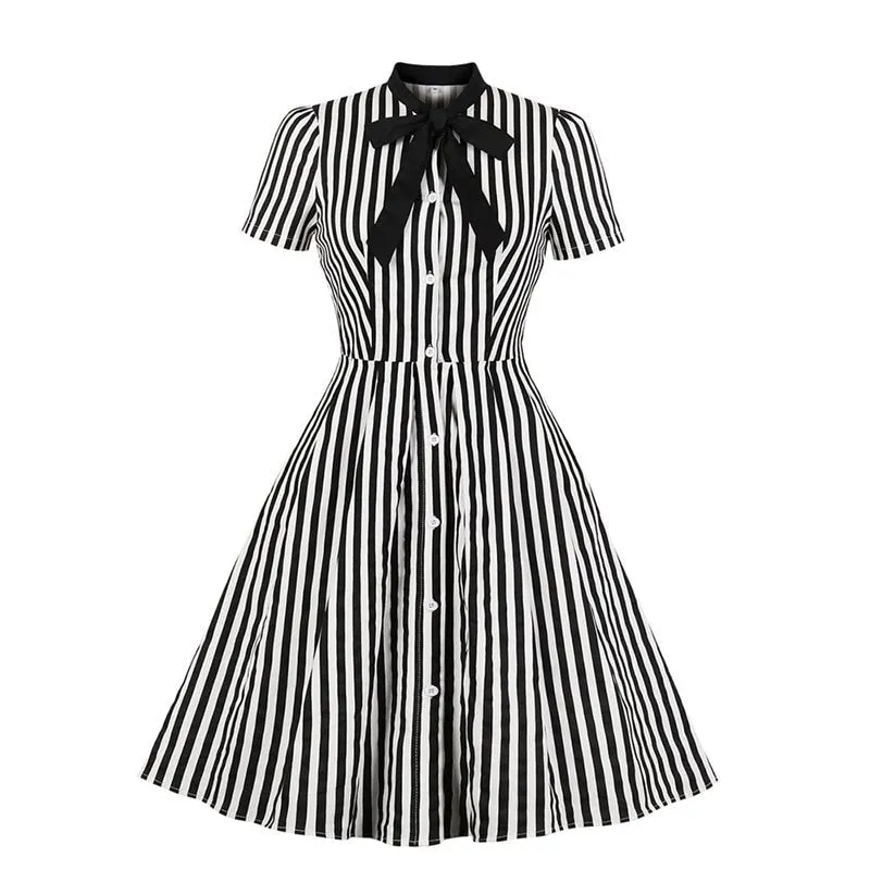 Striped Swingtime Dress