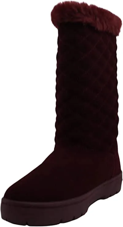 Style & Co. Womens Nickyy Leather Closed Toe Mid-Calf Cold, Wine, Size 6.0