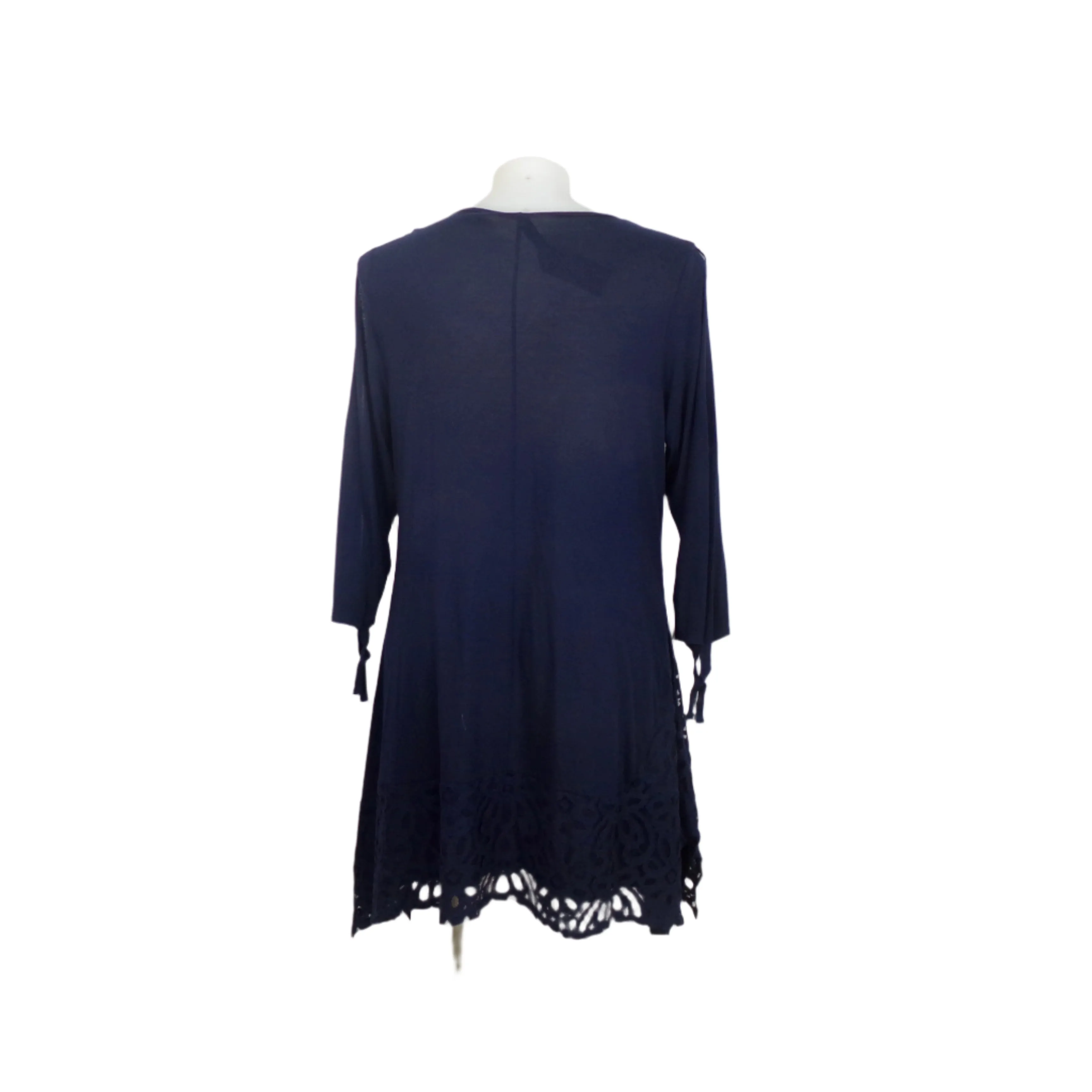 Taking Shape Navy 3/4 Tie Sleeve Dress Size 16