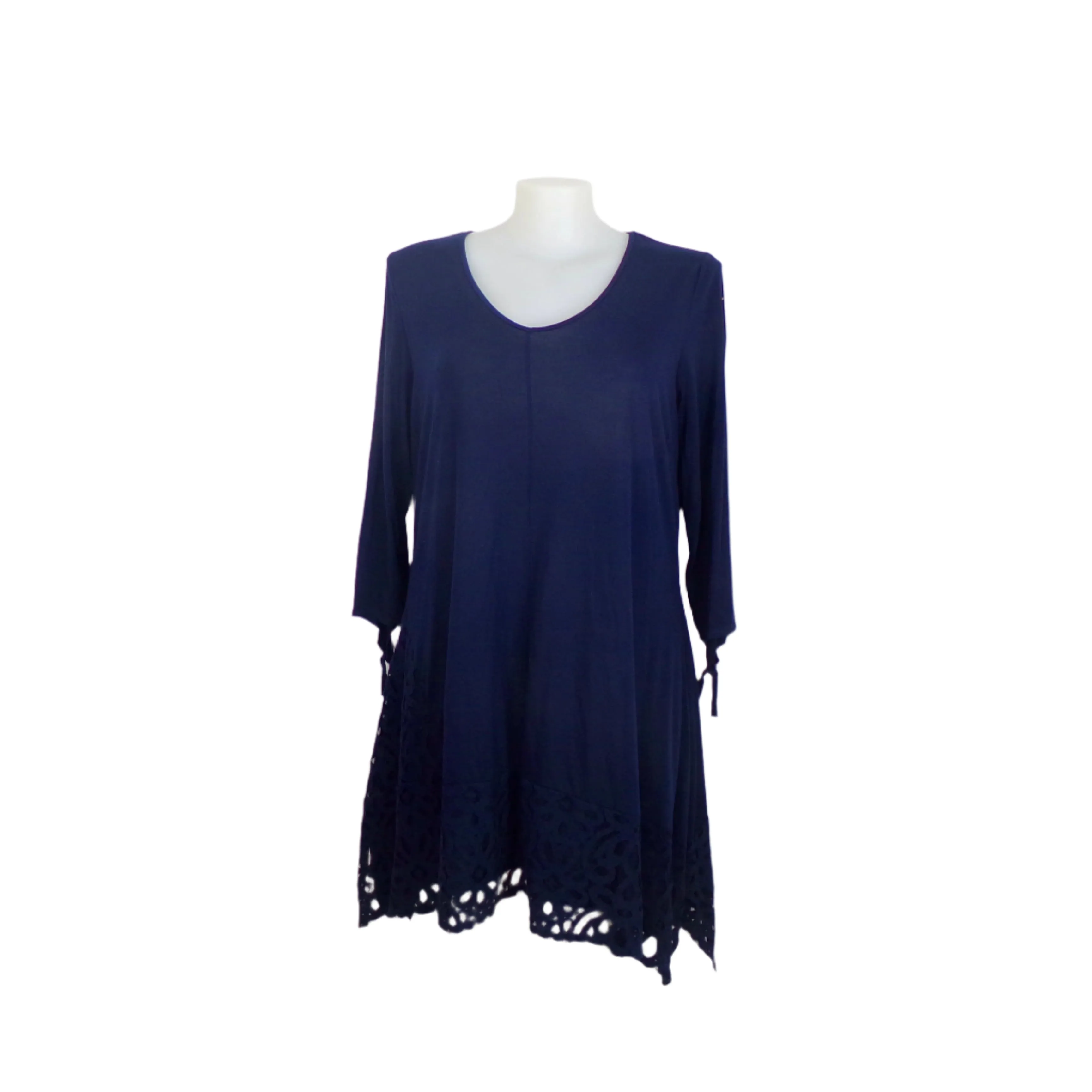Taking Shape Navy 3/4 Tie Sleeve Dress Size 16
