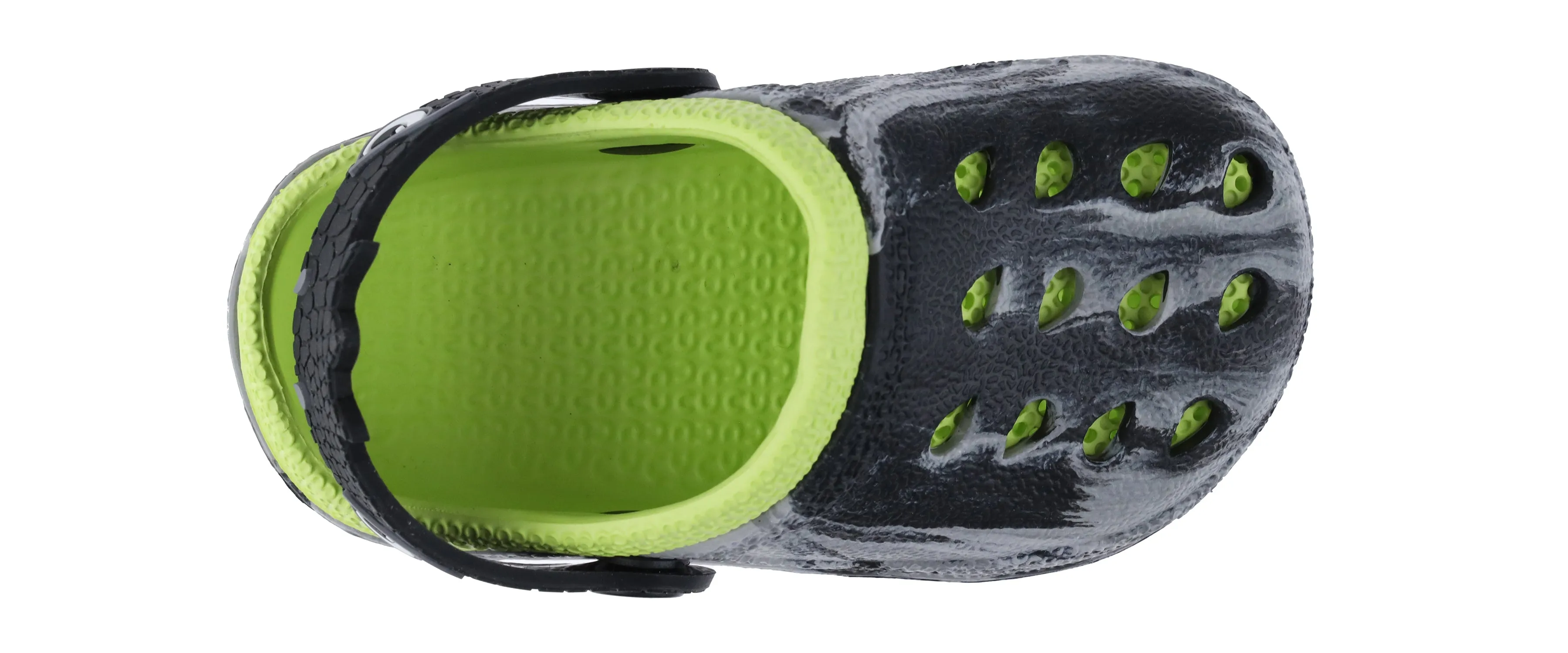 Toddler Boys Injected EVA Two Tone Clog with Dino Eyes Backstrap