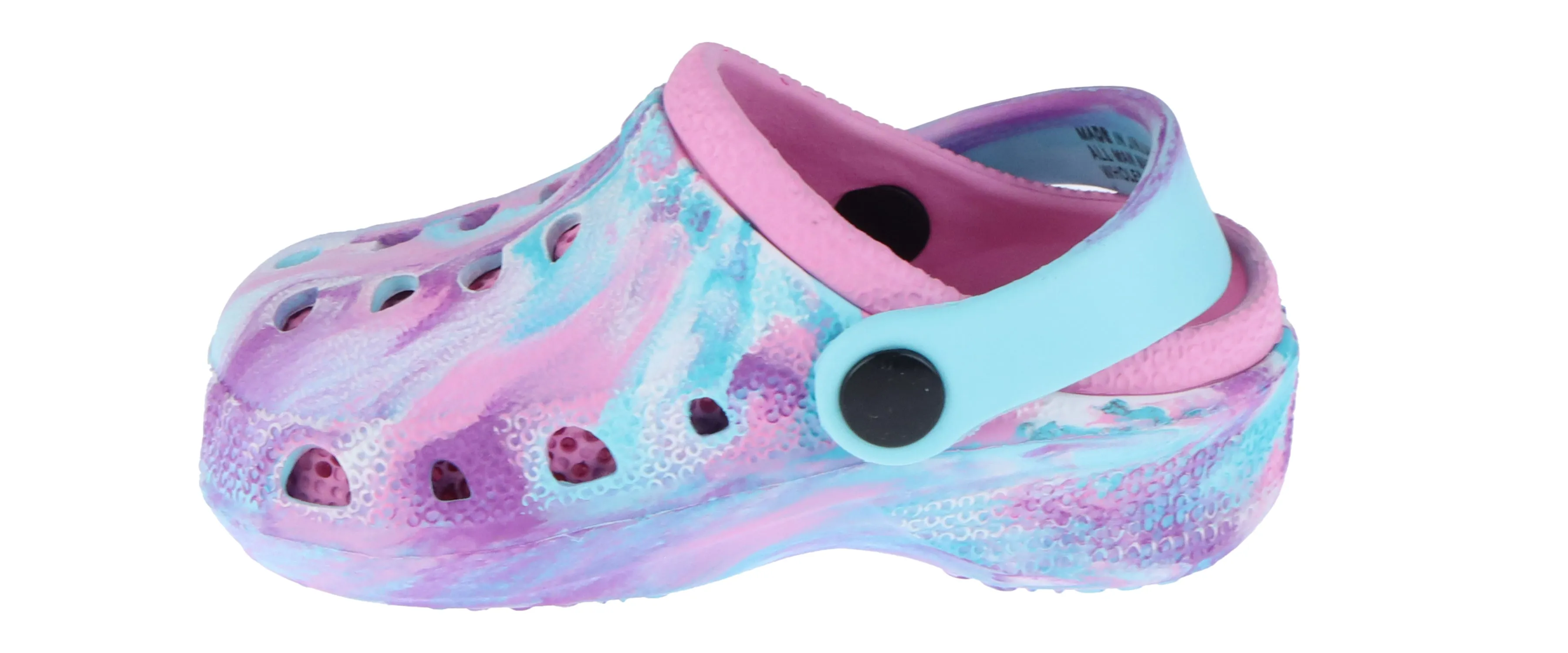 Toddler Girls Pastel Tie Dye Injected EVA Two Tone Clog