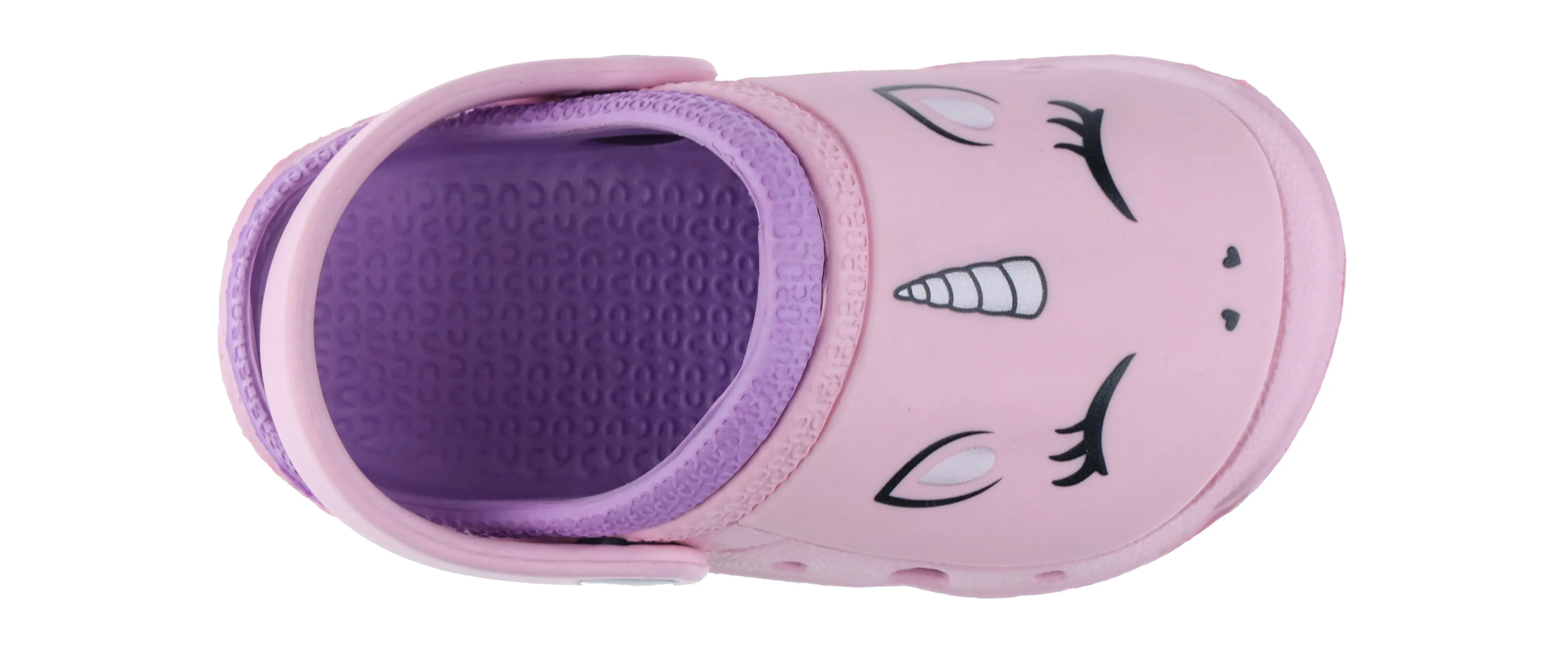 Toddler Girls Pretty Unicorn Injected EVA Two Tone Clog
