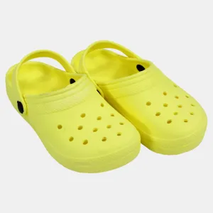 Unisex Kids Rubber Clogs – Yellow