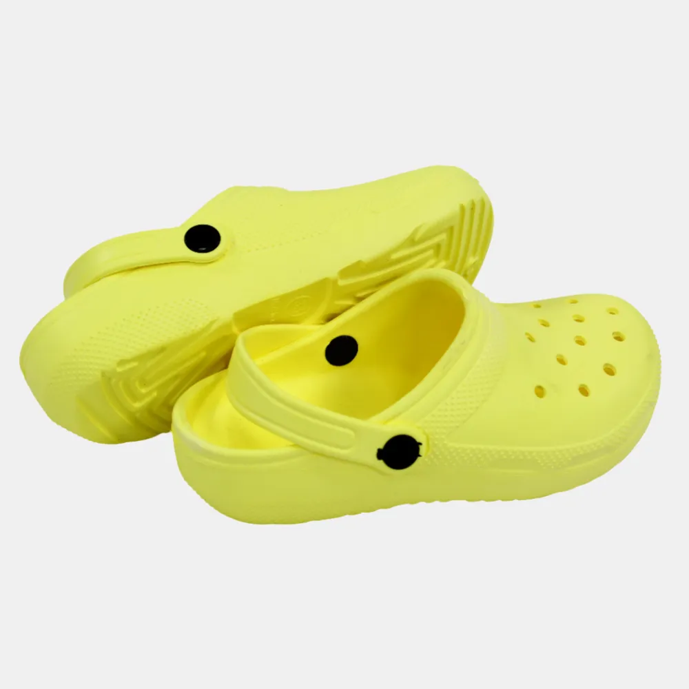 Unisex Kids Rubber Clogs – Yellow