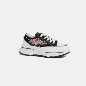USA Floral Embroidered Platform Sneakers