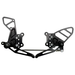 VORTEX - REARSETS : BLACK SUZUKI GSX-R600/750 01-05/GSX-R1000 01-04'.
