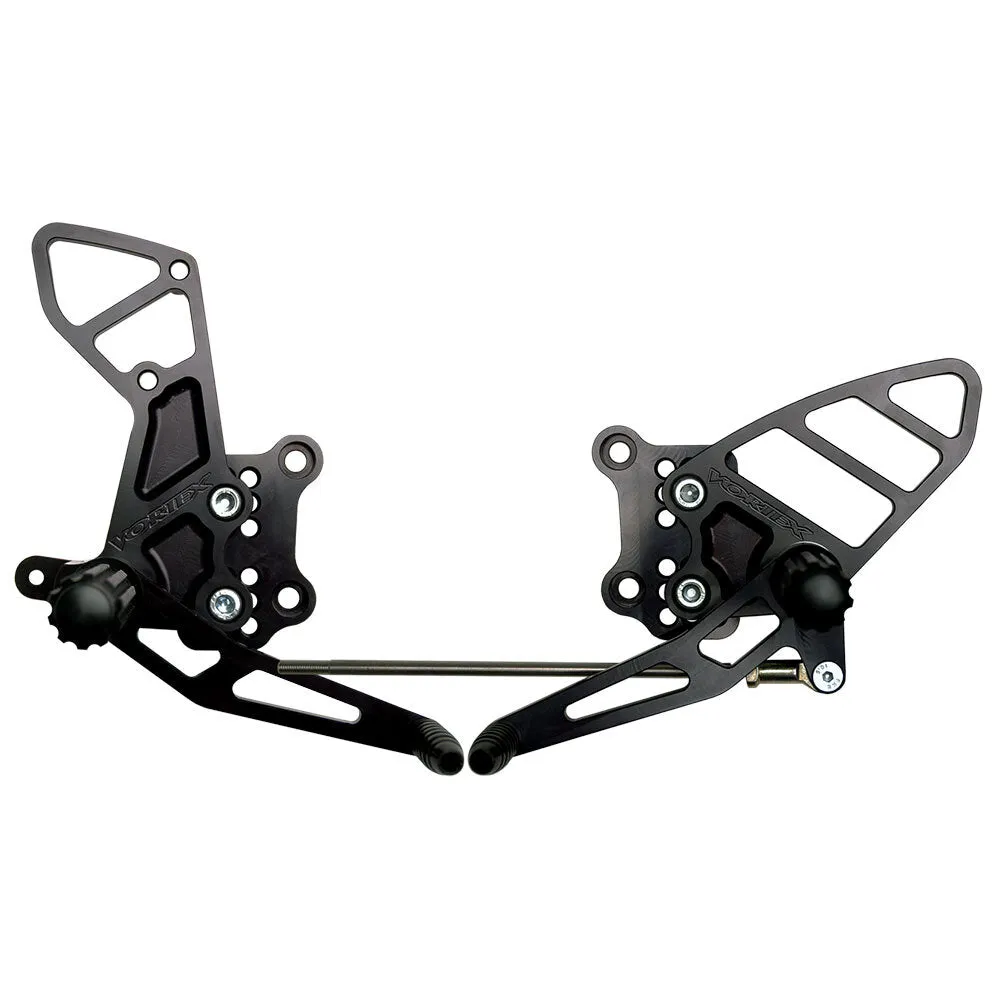 VORTEX - REARSETS : BLACK SUZUKI GSX-R600/750 01-05/GSX-R1000 01-04'.