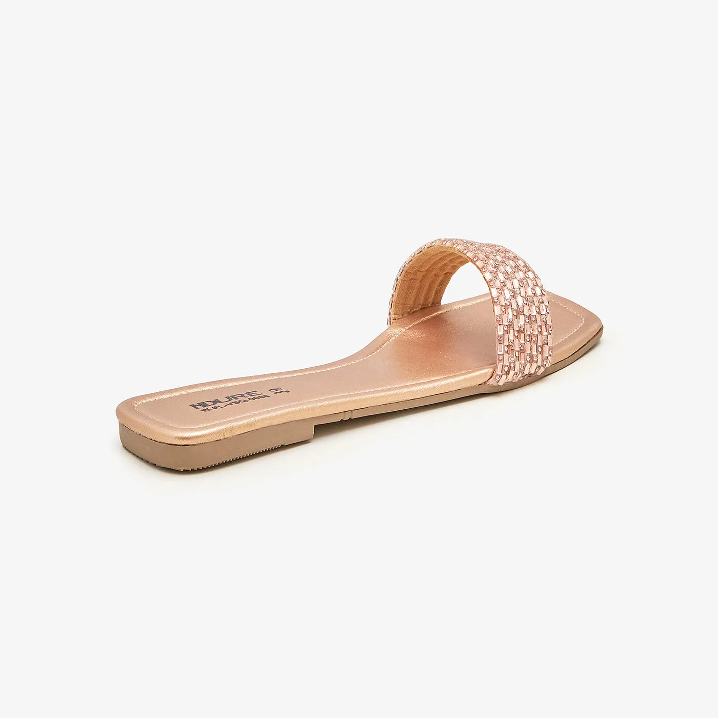 Women's Diamante Flats