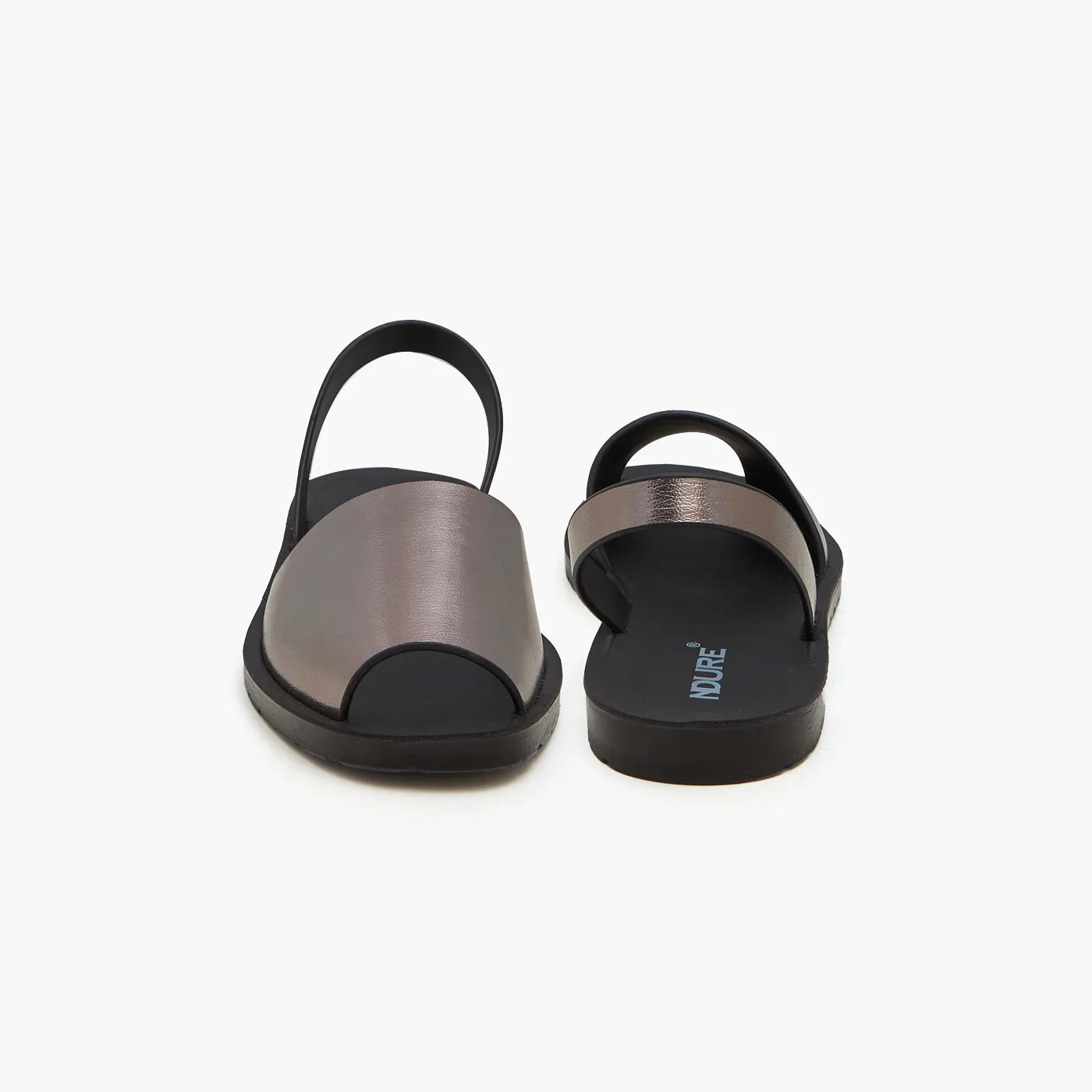 Women's Metallic Toned Sandals