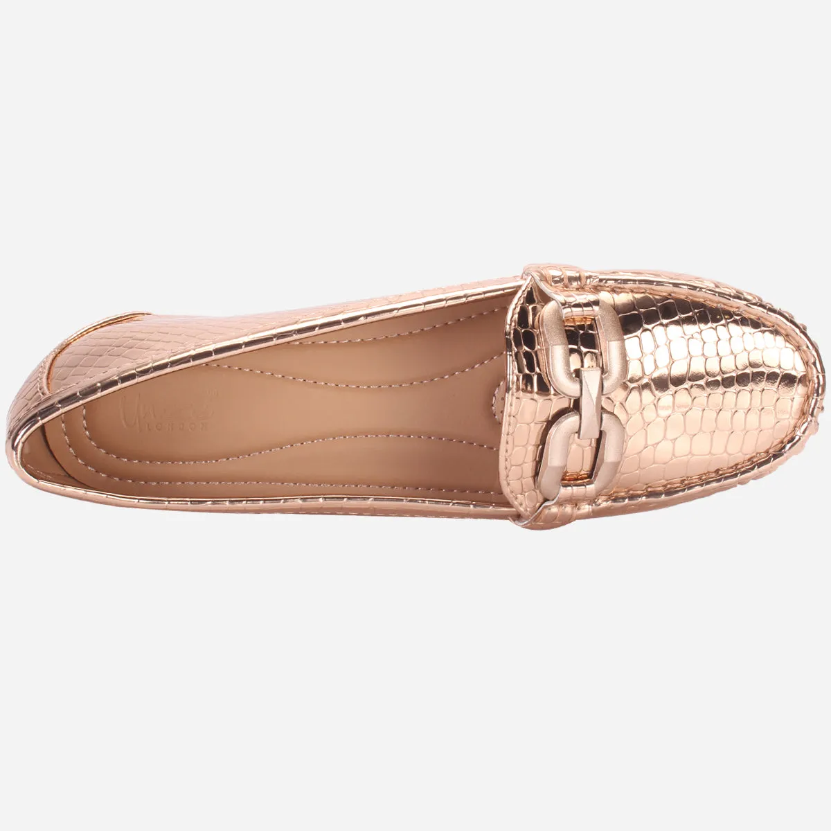 Womens "ELENA" Wedge Comfy Slide In Moccasins