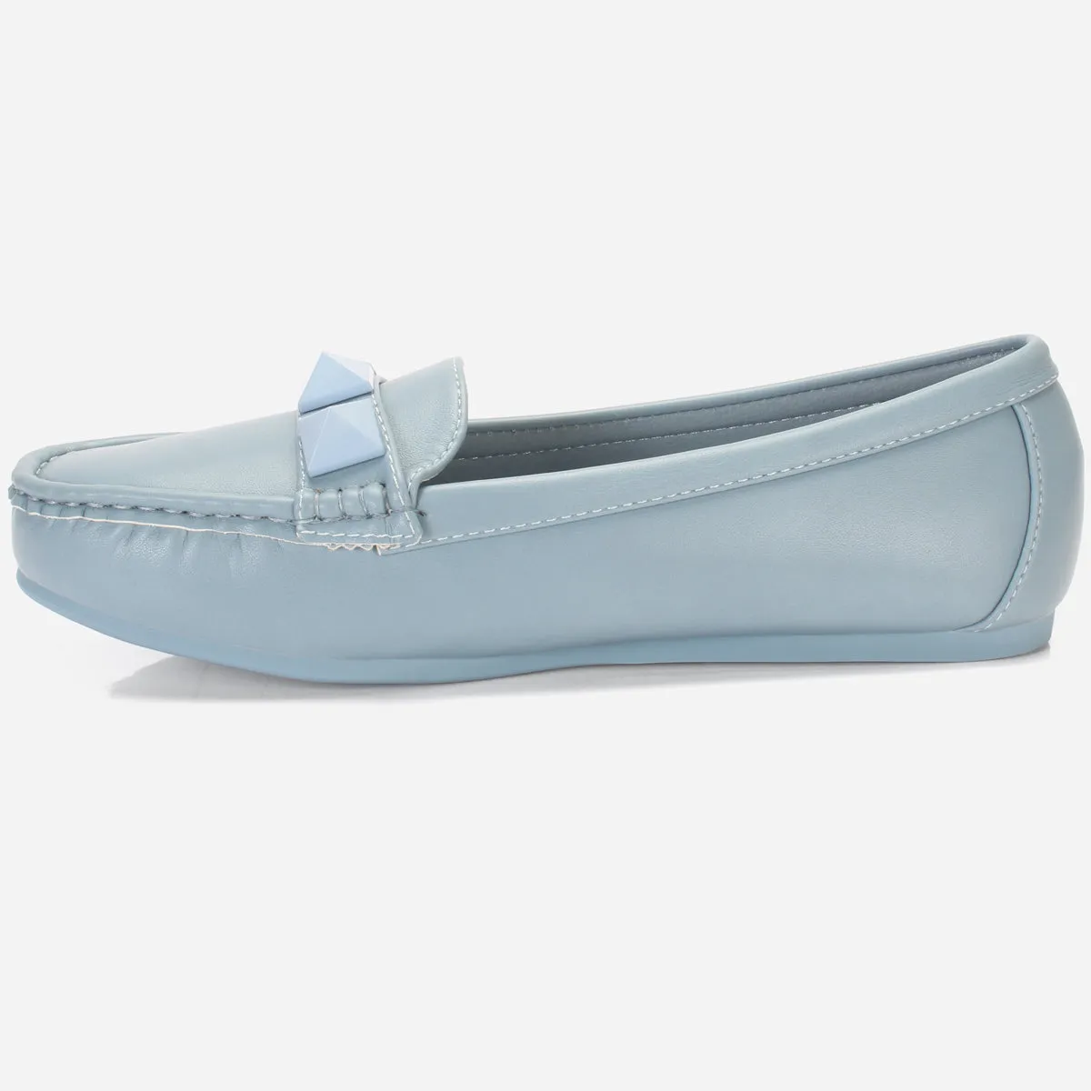 Womens "ORPHIA" Flat Comfy Slide In Moccasins
