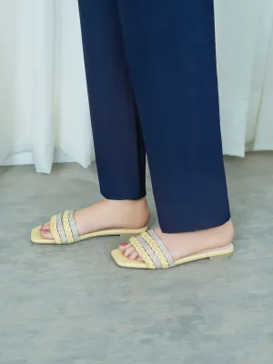 Womens "STEPCHIC" Flat Casual Slippers